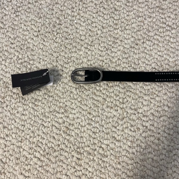 NWT Banana Republic Black Studded Suede Belt - Size S - Picture 5 of 14